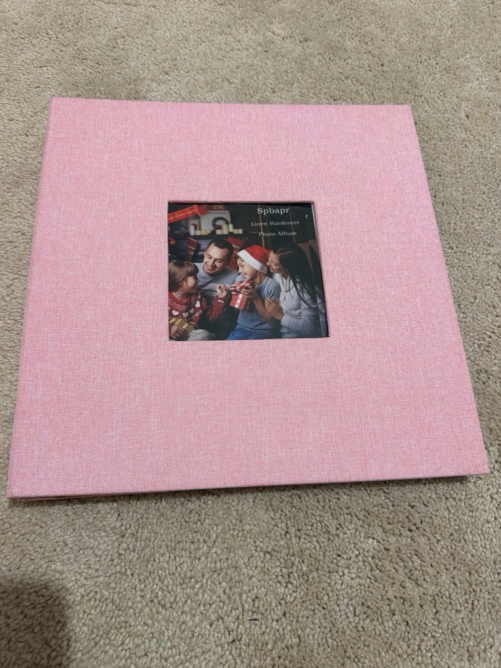 Linen Hardcover Photo Album in Pink - Premium Memory Book